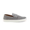 Duca di Morrone Men Suede Moccasins, Grey (120461)