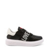 Love Moschino Women Leather Sneakers, Black (129352)