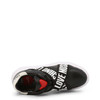 Love Moschino Women Leather Sneakers, Black (129350)