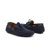 Duca di Morrone Men Suede Moccasins, Blue (133516)