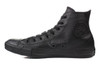 Converse Mens Chuck Taylor All Star High Top Sneakers, 10.5 Men / 12.5 Women, Black Monochrome