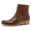 Dansko Daisie Chelsea Boot - Waterproof Leather and Construction with Rubber Outsole and Leather Stacked Heel for Long-Lasting Style in any Weather Tan Tumbled 7.5-8 M US