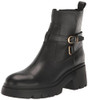 Steve Madden Women's Colletta Ankle Boot, Black Leather, 7.5