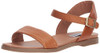 Steve Madden Women's DINA Flat Sandal, tan Leather, 9