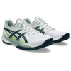 ASICS Men's POWERBREAK FlyteFoam Handball Shoes, White/Tranquil Teal, 9.5