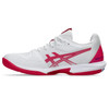ASICS Women's Solution Speed FlyteFoam 3 Tennis Shoe, White/Bright Rose, 9.5