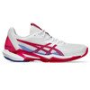 ASICS Women's Solution Speed FlyteFoam 3 Tennis Shoe, White/Bright Rose, 9.5