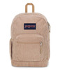 JanSport Cross Town Plus Remix Backpack - Padded Back Panel, Laptop Sleeve, and Front Pocket Organizer - Travertine Corduroy