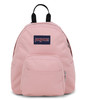 JanSport Half Pint Mini Backpack, 10.2 L - Durable Mini Bag Purse with Adjustable Shoulder Straps, Single Main Compartment, Zippered Stash Pocket, Misty Rose