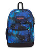 JanSport Cross Town Plus Backpack - Large Main Compartment, Side Water Bottle Pocket, 15-Inch Padded Laptop Sleeve - Cyberspace Galaxy