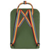 Fjallraven F23620621-907 Kanken Rainbow Spruce Green-Rainbow Pattern