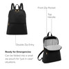 TUMI - Just In Case Foldable Backpack - Lightweight, Compact Travel Backpack - For One Bag Travel - 15.5" X 12.3" X 4.5" - Black with Gold Hardware