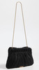 Loeffler Randall Women's Rayne Pleated Frame Clutch with Bow, Black, One Size