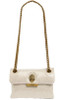 Kurt Geiger London Mini Brixton Leather Shoulder Bag Crossbody (Cream Sequin)