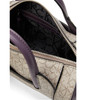 Calvin Klein Women's Geeta Signature Crossbody, Almond Taupe/Plum, Small