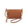 HOBO Run About Leather Crossbody Purse with Zipper Closure, Wallet Compartment, Pouch Option and Room for Essential Items, Warm Honey