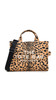 Marc Jacobs The Cheetah Canvas Medium Tote Bag, Black Multi