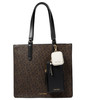 Calvin Klein Gene Modular Signature Tote, Brown/Khaki/Black
