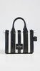 Marc Jacobs Women's The Striped Crossbody Tote Bag, Black/White Stripe, One Size