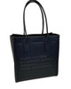 Marc Jacobs Office Style Large Leather Logo Tote (Black)