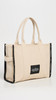 Marc Jacobs Women's The Jacquard Large Tote Bag, Warm Sand, Tan, Graphic, One Size
