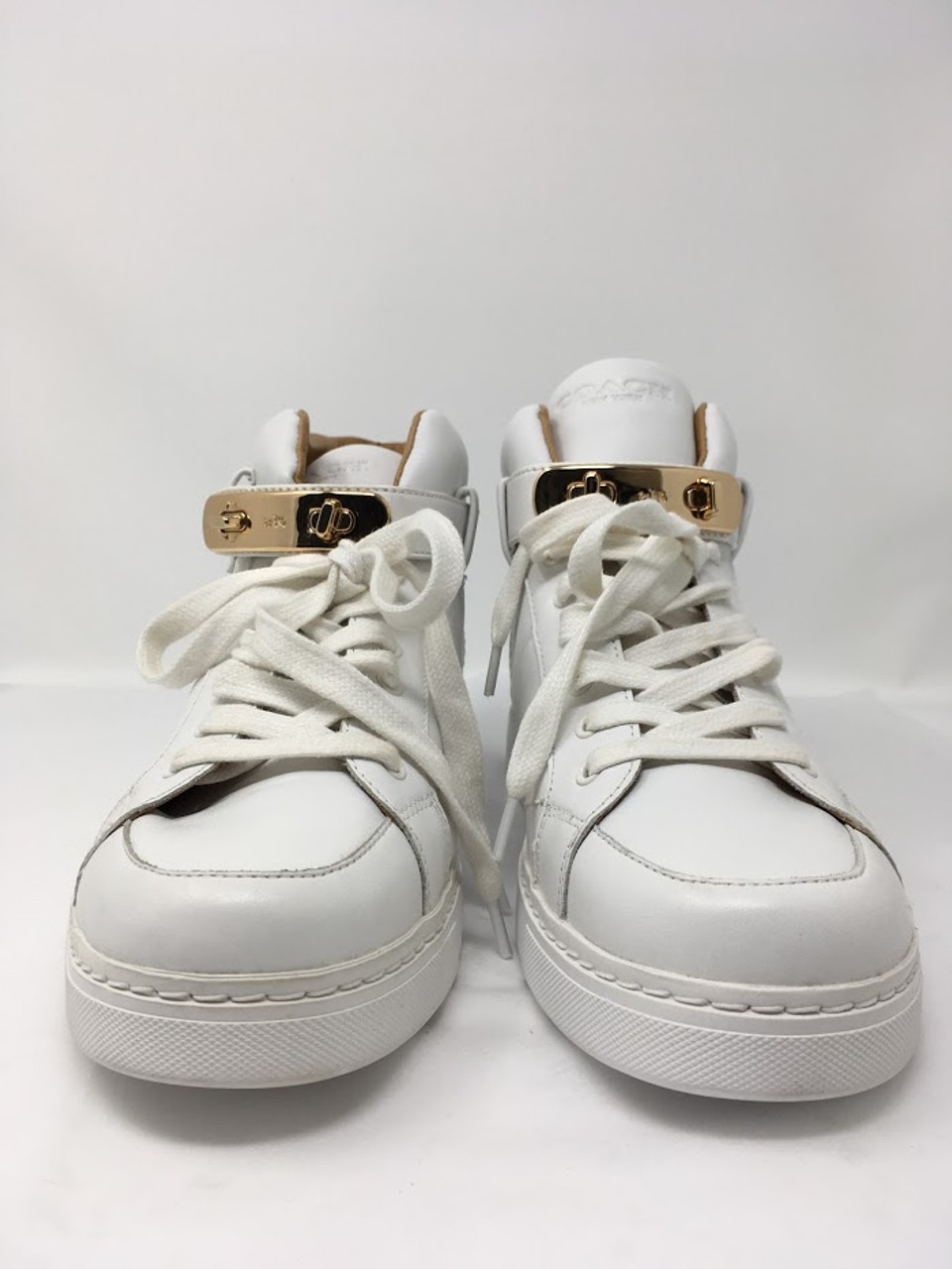 Coach | Shoes | Coach Women White Sneakers Us B | Poshmark