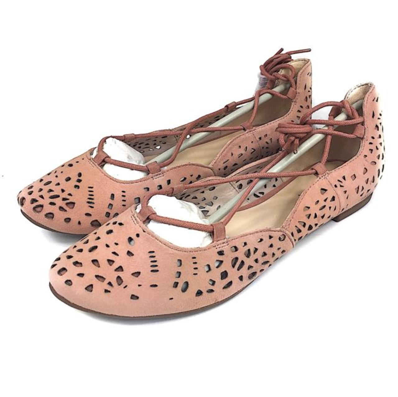 nine west pink flats