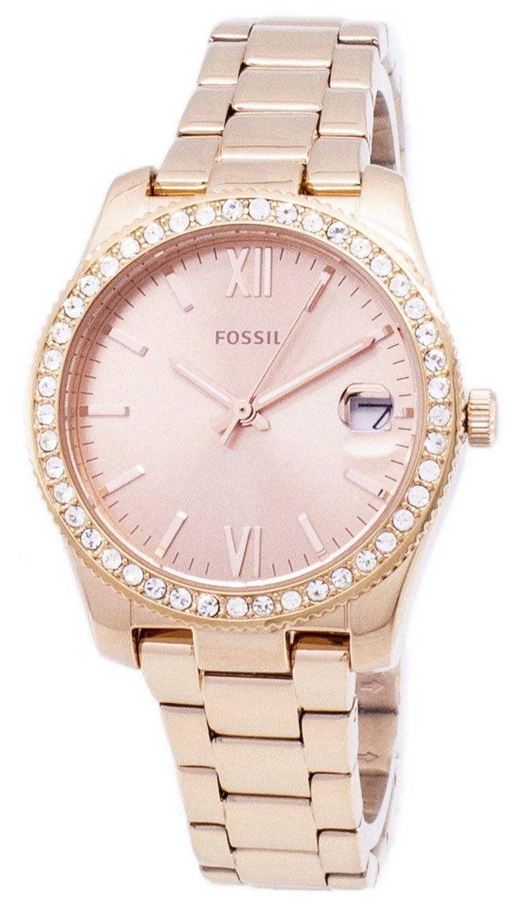 Fossil Scarlette Quartz Diamond Accents ES4318 Women's Watch | Lahdee