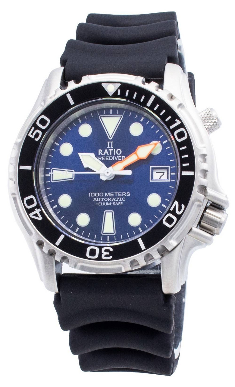 Ratio FreeDiver Helium Safe 1000M Stainless Steel Automatic 1066KE20 ratio-freediver-helium-safe-1000m-stainless-steel-automatic-1066ke20