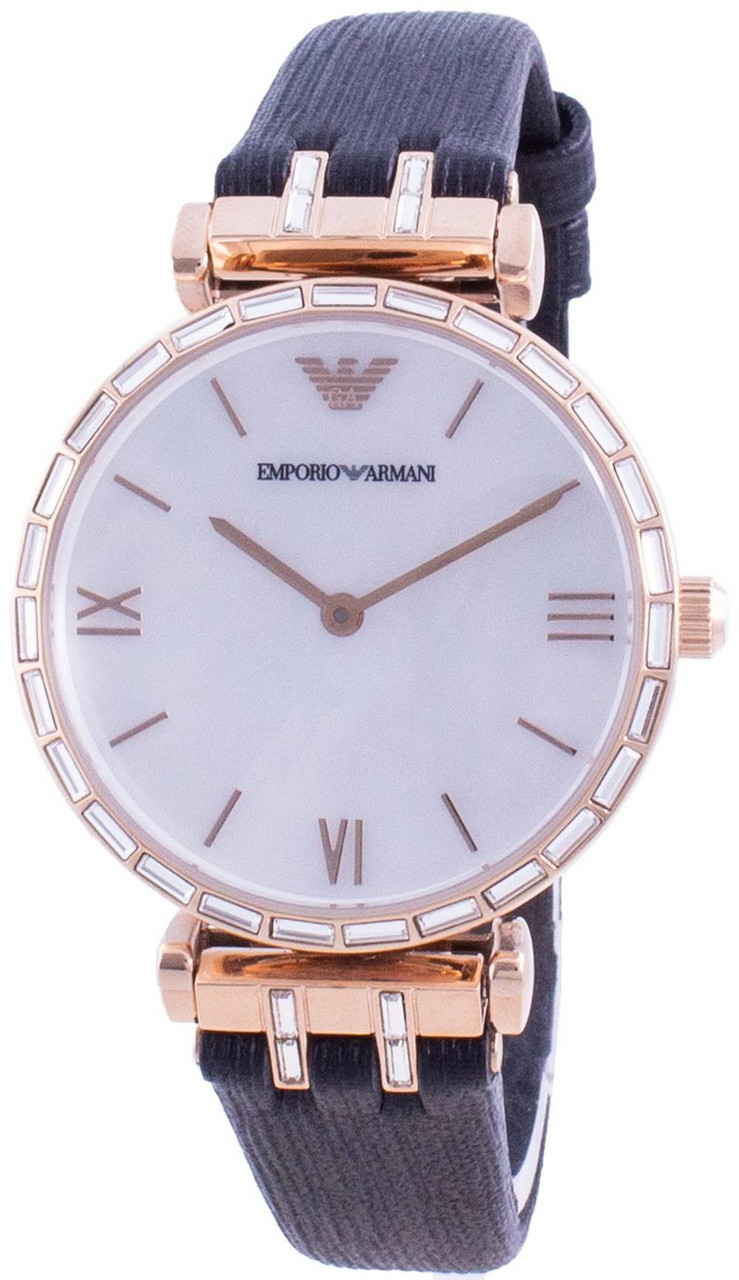 Emporio Armani Gianni T-Bar Mother Of Pearl Dial Quartz AR11295 Women's  Watch