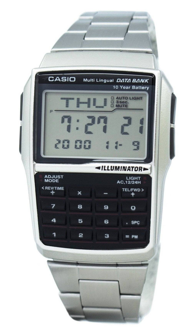 Casio Youth Digital Data Bank 5 Alarm Multi-Lingual DBC-32D-1ADF