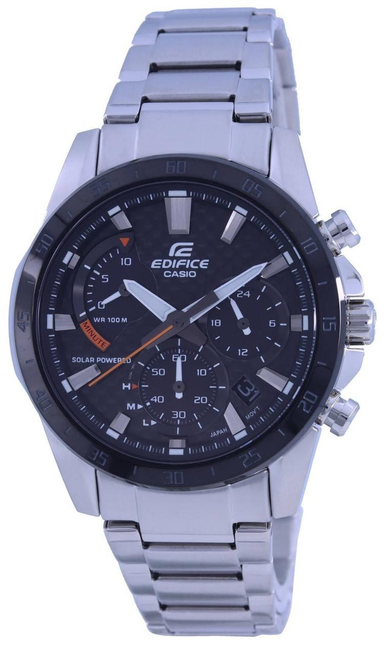 Edifice Casio Analog Men\'s Chronograph EQS930DB-1 Lahdee Watch EQS-930DB-1A Solar | 100M