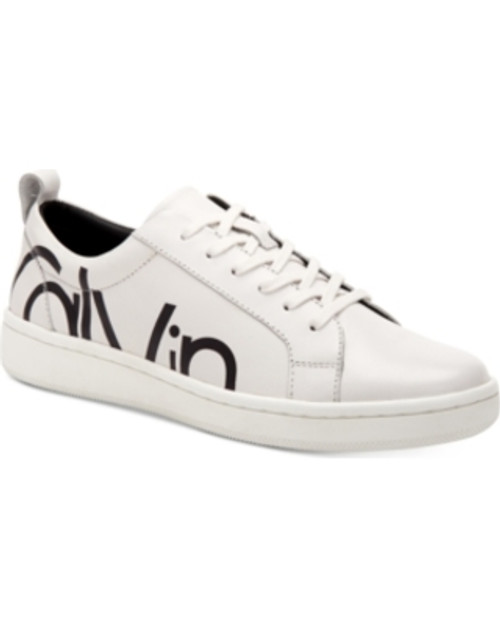 womens white calvin klein trainers