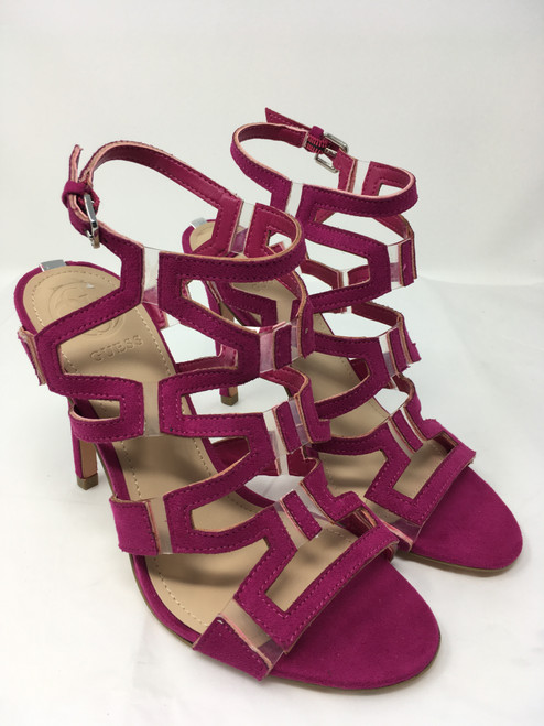 guess sandals pink