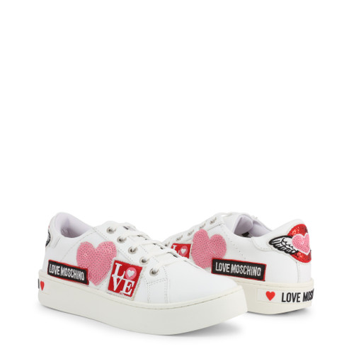 love moschino sneakers white