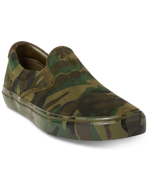 ralph lauren men's slip on sneakers