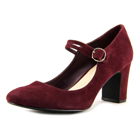 Alfani Hilaree Women Mary Jane Pump , Burgundy (15717528-P)