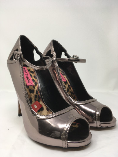 Betsey Johnson Mimie Women Heel Sandals , Silver (16413689-P)