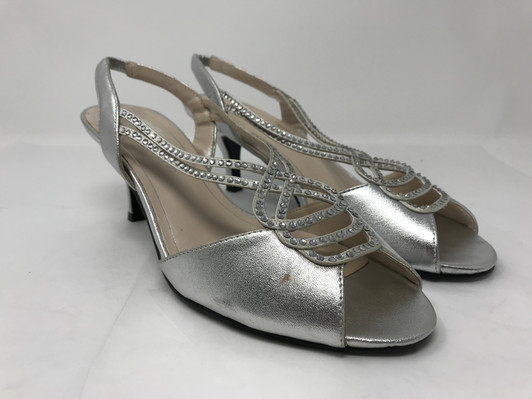 Caparros Philomena Women Heel Sandals , Silver (15190660-P)
