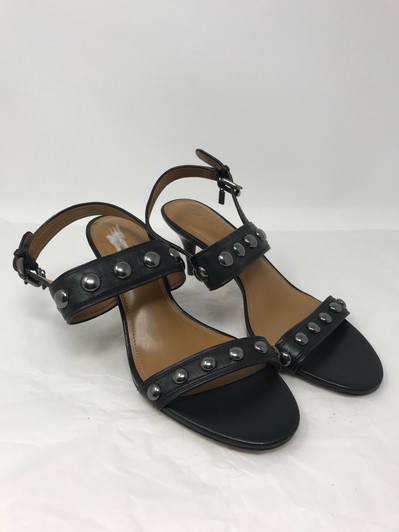 Coach Mandy Women Kitten-Heel Sandals , Black (14422378-P)