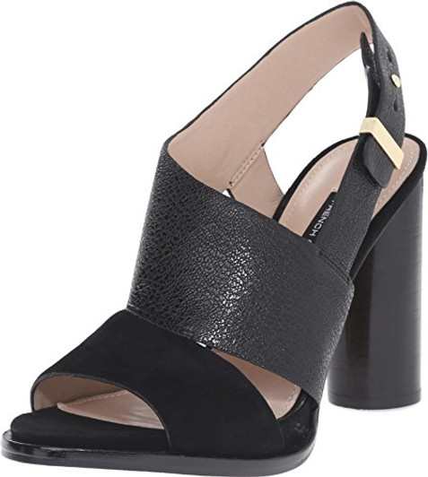 French Connection Urlian Women Sandal (10M, Black)(5Z-K0WX-X45X-P)