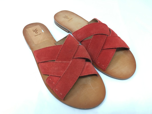 Frye Carla Women Flat Sandals , Red (17447100-P)