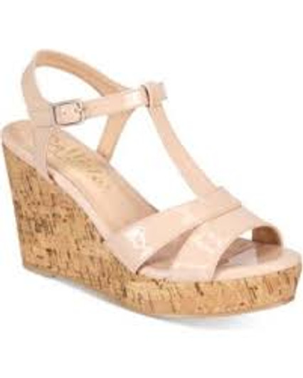 J & A Aspenn Women Wedge Sandals , Tan (11621278-P)