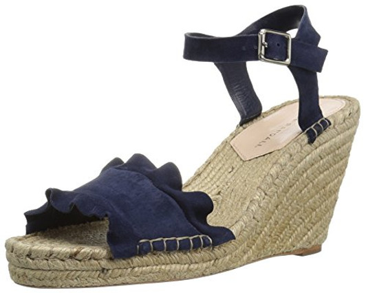 Loeffler Randall Gabby Women Espadrille Wedge Sandals, Blue 8.5M (16337377-P)