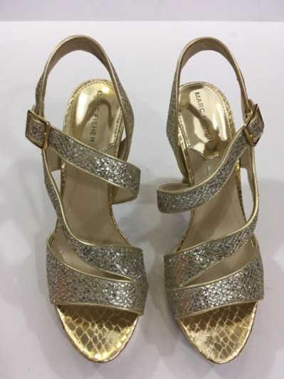 Marc Fisher Ulimas Women Platform Sandal , Gold (14052065-P)