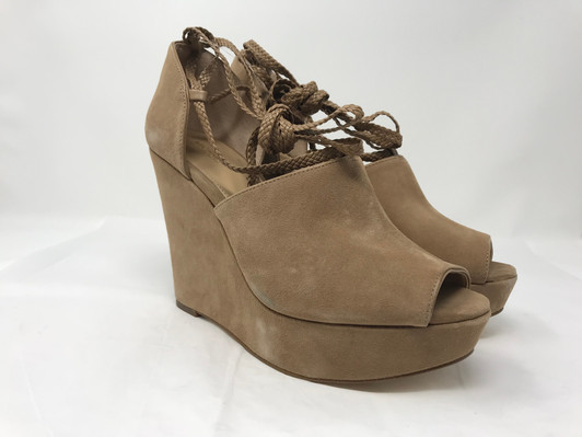 Michael Michael Kors Hastings Women Wedge Sandals , Taupe (16395835-P)