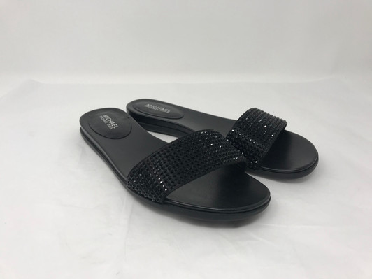 Michael Michael Kors Women Slide Sandals , Black (12385669-P)
