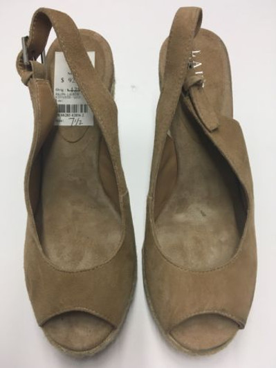 Ralph Lauren Susy Women Platform Wedge Sandal , Brown (15607735-P)