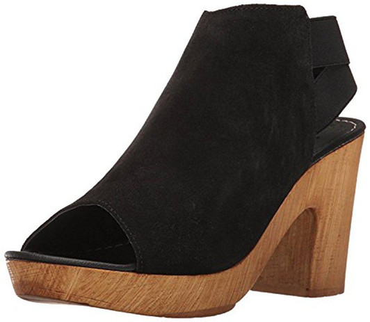 Reaction Log Line Women Block Heel Sandals , Black (18018599-P)