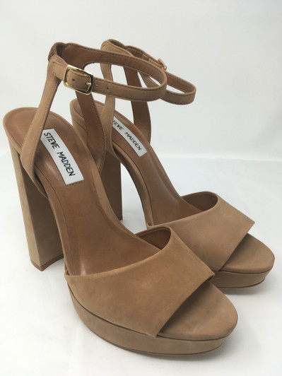 Steve Madden Brrit Women Heel Sandals , Beige (12337788-P)